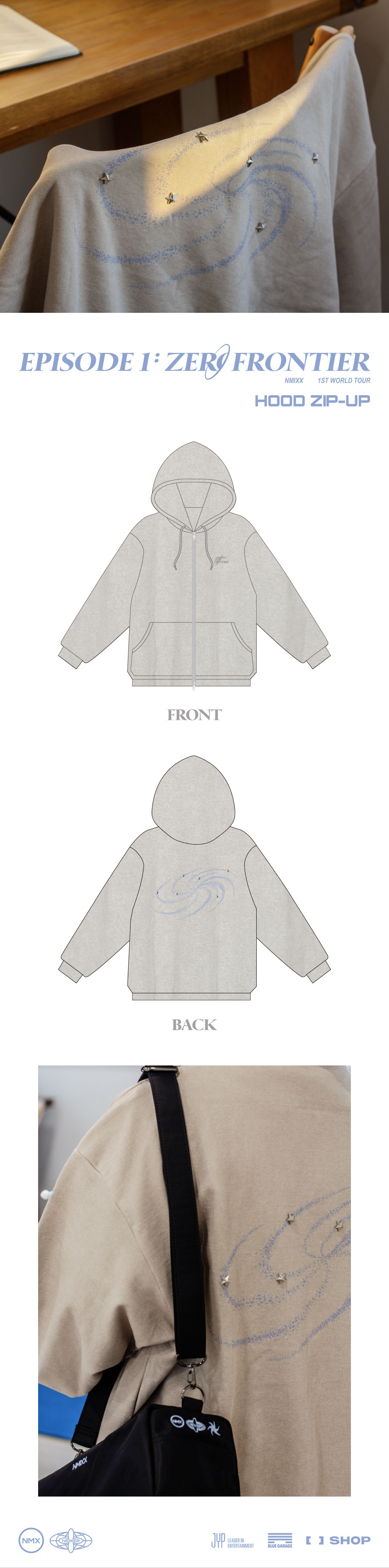 アイドル NMIXX Hood Zip-Up 1st WORLD TOUR -pre-order-nmixx-episode-1-